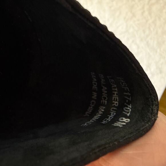 David Tate Black Mary Jane Low Heel Comfort Pumps Size 7.5 Wide - Picture 7 of 8